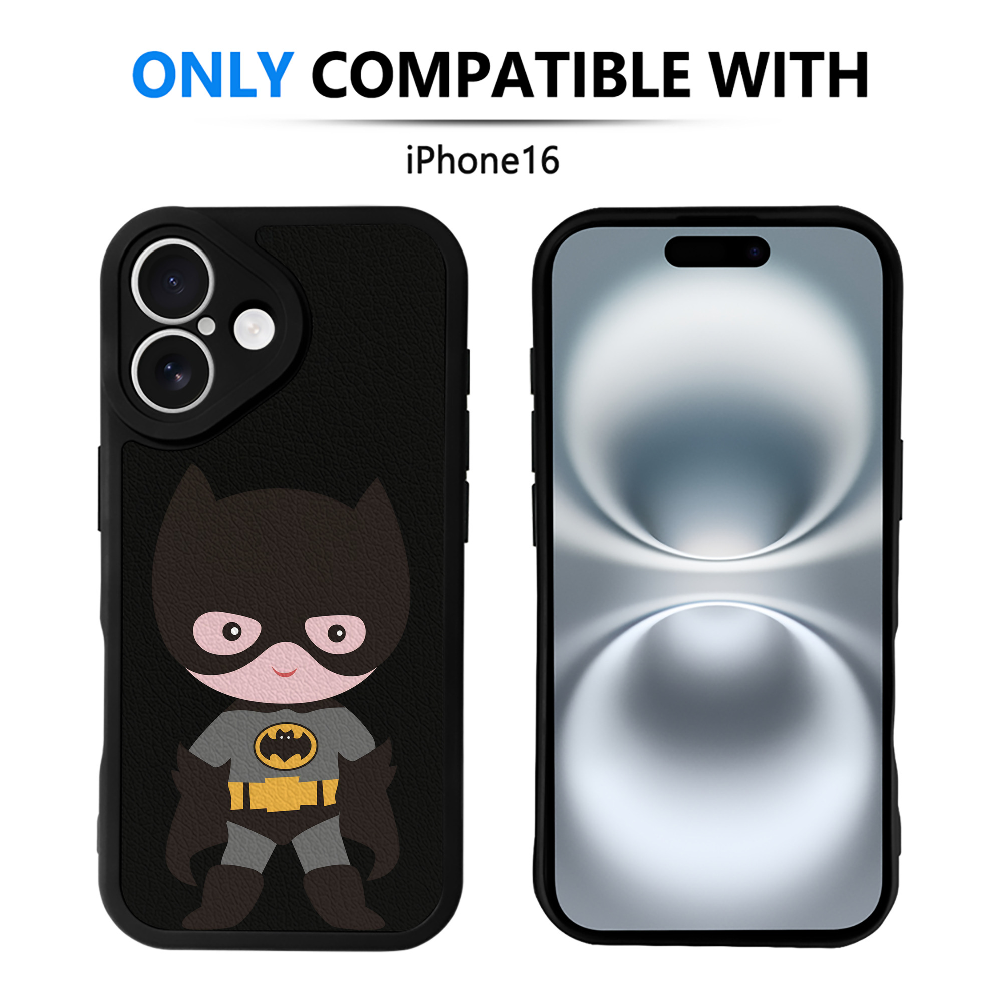 （画像用） アベンジャーズ The Avengers 【iPhone 16シリーズ対応】シリコンスマホケース（レザー調） 材質：シリコン
